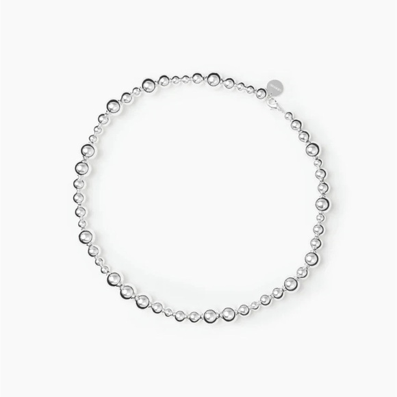 LIE STUDIO The Elly Necklace 925 Sterling Silver Plated - Picture 8 of 11